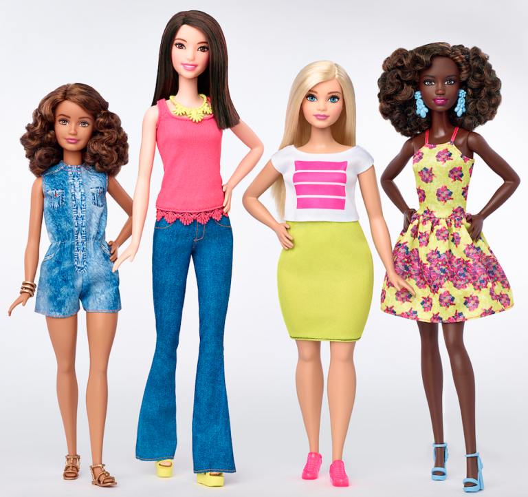 Barbie's new body shapes