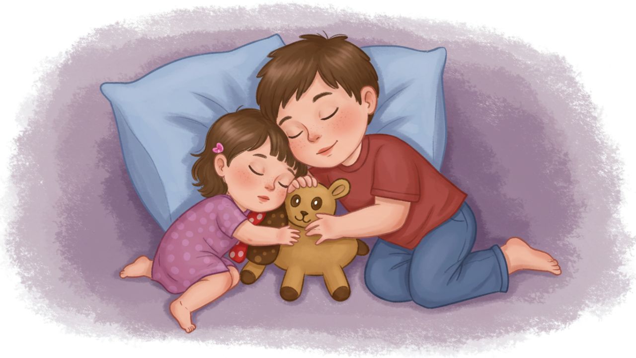 sleeping with toys