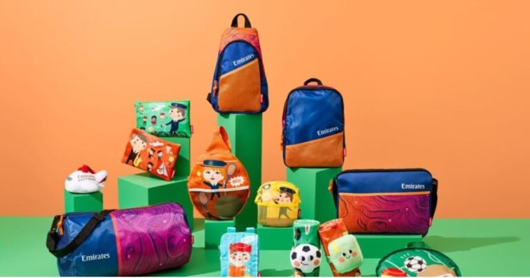 Emirates launches new range of toys and bags for children on board
