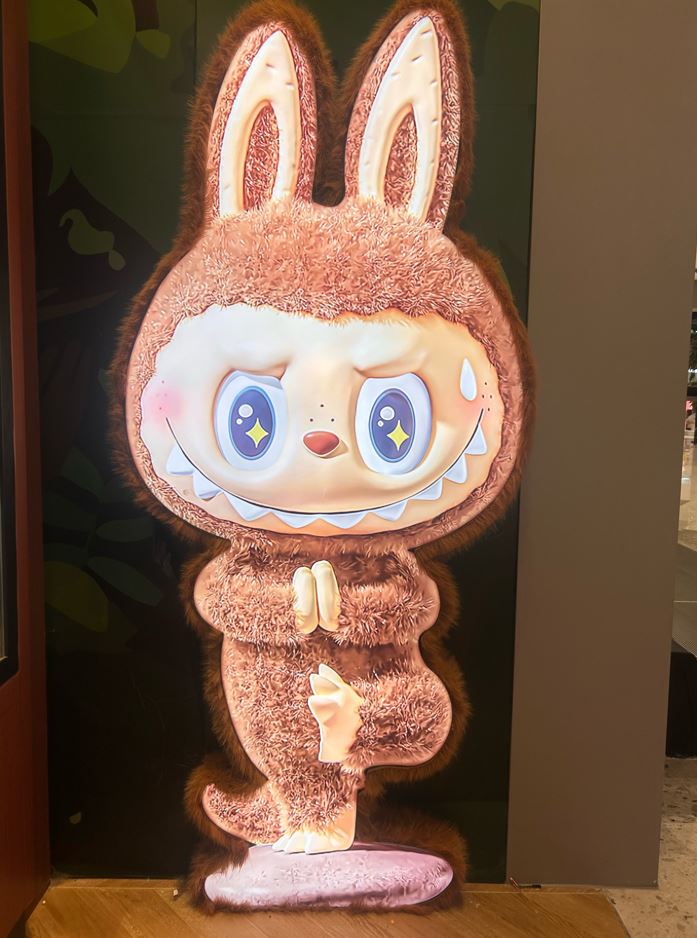 A human-sized Labubu doll