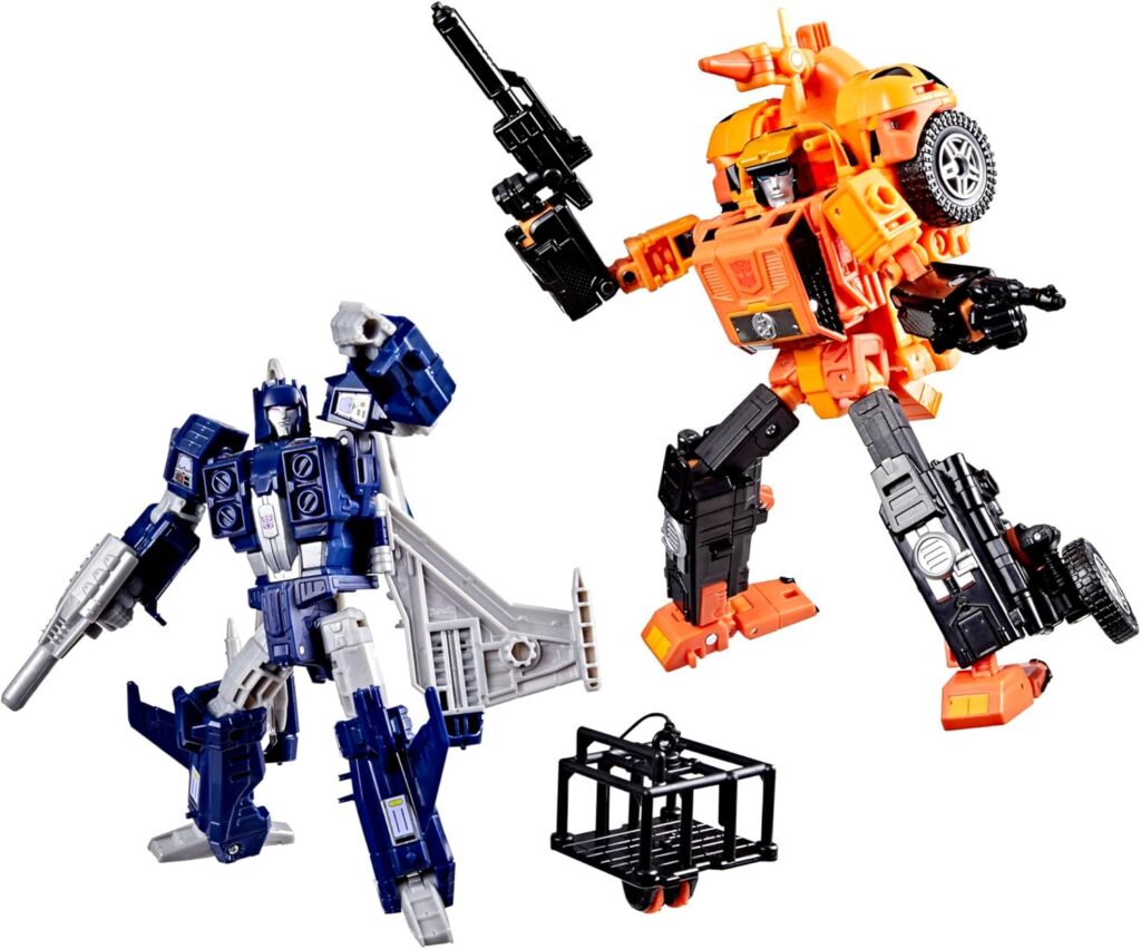 Transformers Age of The Primes Wreck 'n Doom Collection 2-Pack, 7.5-Inch Autobot Sandstorm and 5.5-Inch Slugslinger Action Figures
